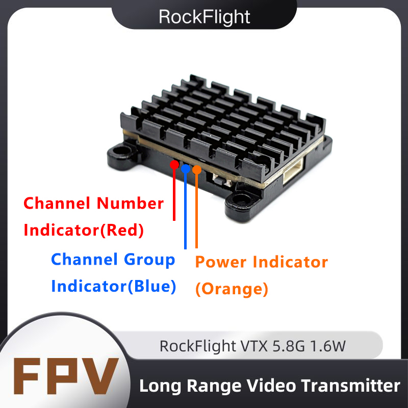 RockFlight TX663 VTX 5.8G 48CH - Drone Frame ulasan dan harga