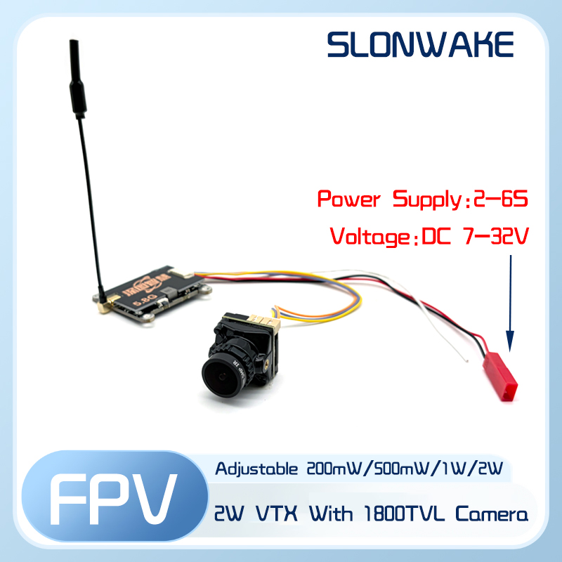 SLONWAKE 5.8G 56CH 2W transmit - Drone Frame ulasan dan harga
