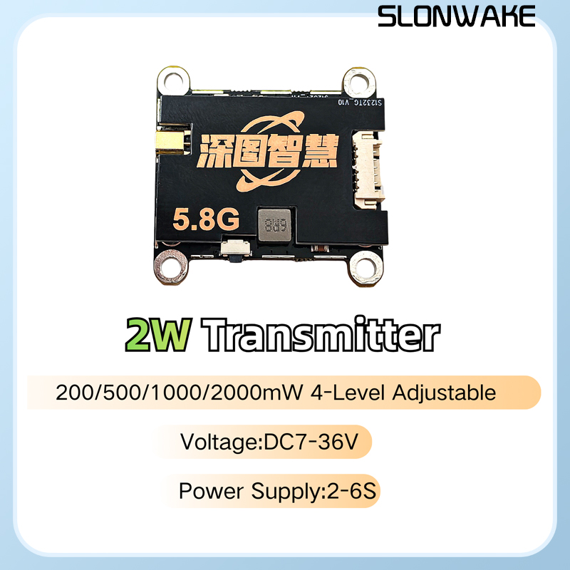 SLONWAKE 5.8G 56CH 2W transmit - Drone Frame ulasan dan harga